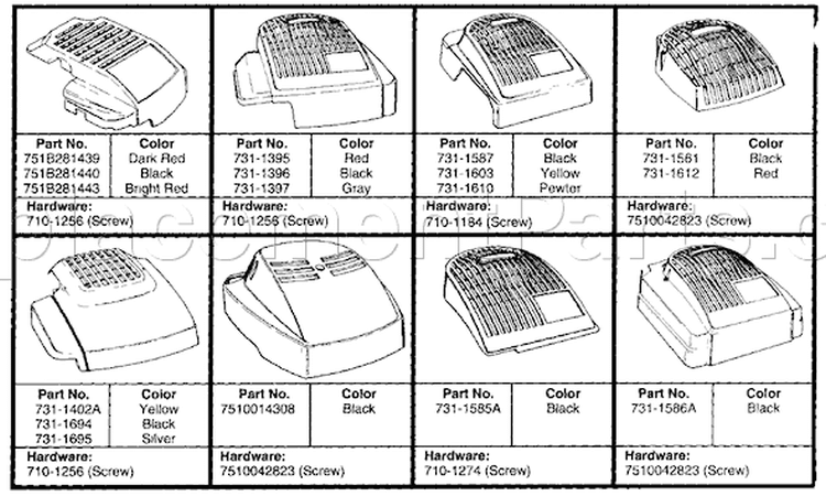 Page A Diagram and Parts List for 116-418D401 1996 Yard Man Lawn Mower